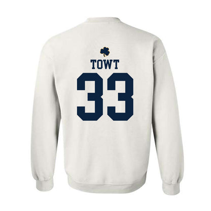 Notre Dame - NCAA Men's Basketball : Carson Towt - Classic Shersey Crewneck Sweatshirt-1