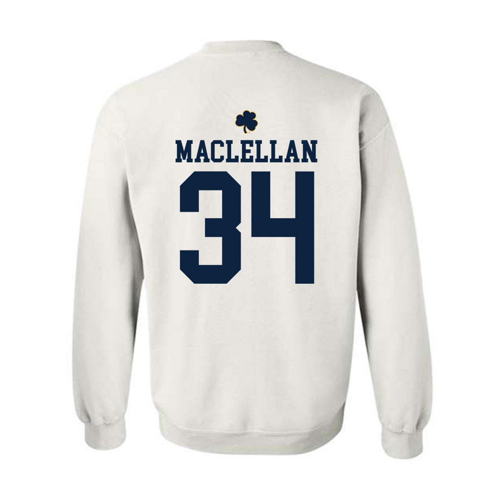 Notre Dame - NCAA Men's Basketball : Matthew MacLellan - Classic Shersey Crewneck Sweatshirt-1