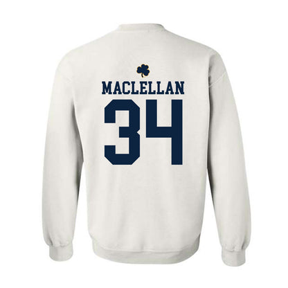 Notre Dame - NCAA Men's Basketball : Matthew MacLellan - Classic Shersey Crewneck Sweatshirt-1