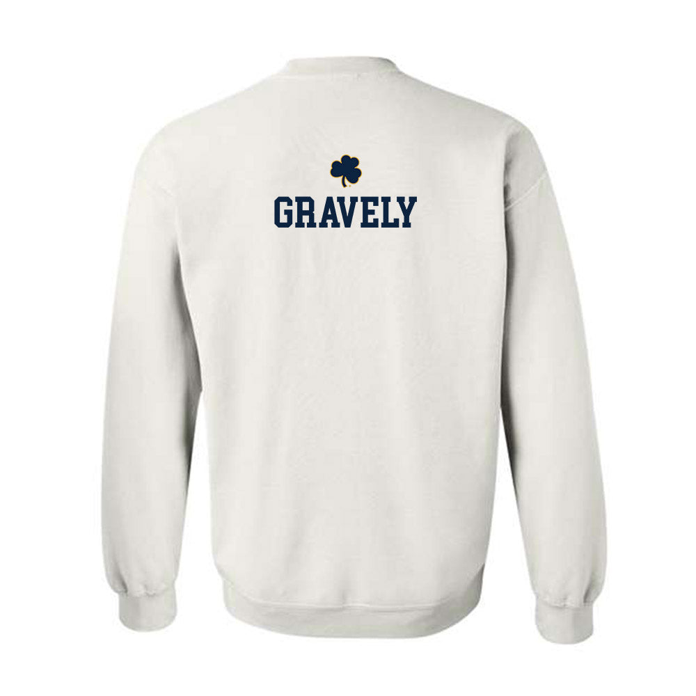 Notre Dame - NCAA Baseball : Warren Gravely - Classic Shersey Crewneck Sweatshirt-1