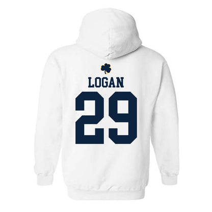 Notre Dame - NCAA Football : Brandon Logan - Classic Shersey Hooded Sweatshirt-1