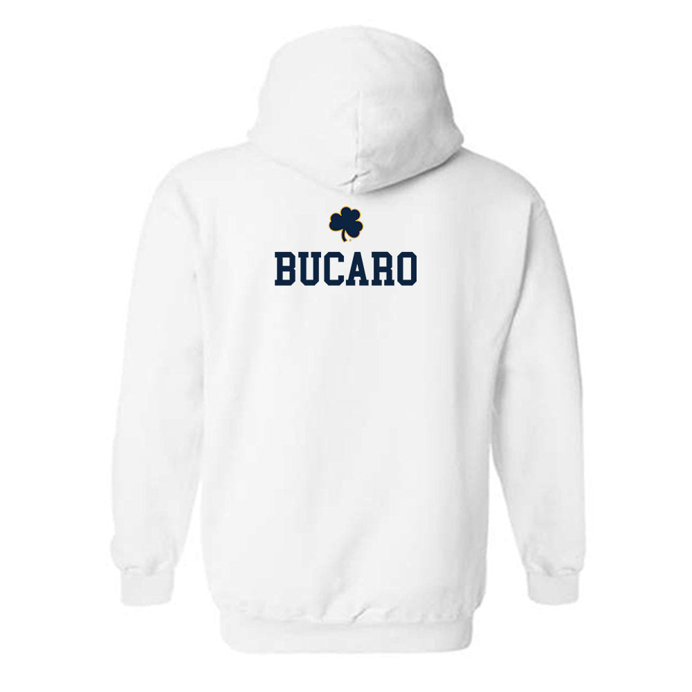 Notre Dame - NCAA Men's Swimming & Diving : Luke Bucaro - Classic Shersey Hooded Sweatshirt-1