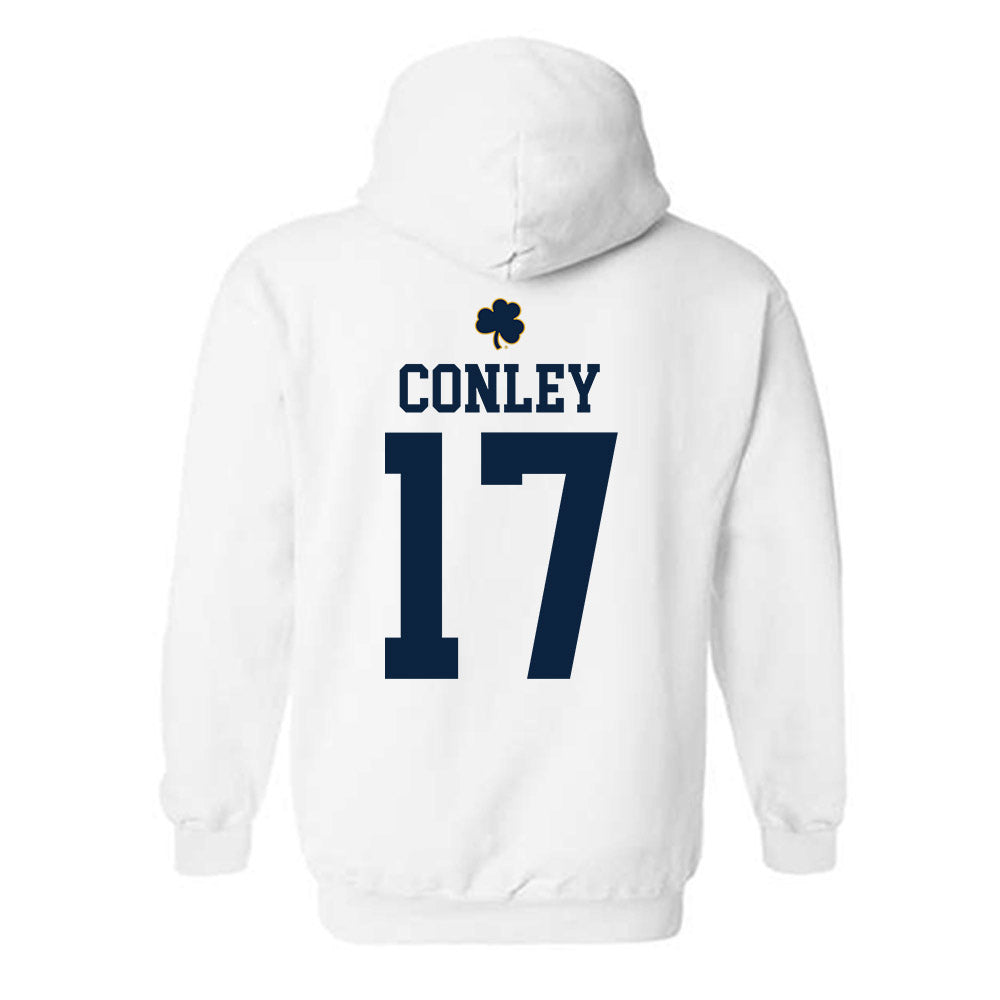 Notre Dame - NCAA Women's Lacrosse : Angie Conley - Classic Shersey Hooded Sweatshirt-1