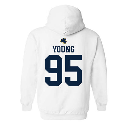 Notre Dame - NCAA Football : Bryce Young - Classic Shersey Hooded Sweatshirt-1
