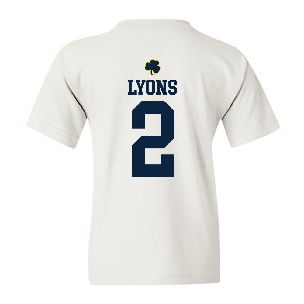 Notre Dame - NCAA Women's Lacrosse : Abigail Lyons - Classic Shersey Youth T-Shirt-1