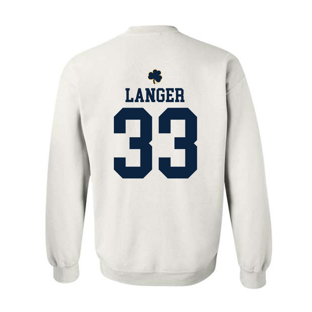 Notre Dame - NCAA Women's Volleyball : Grace Langer - Classic Shersey Crewneck Sweatshirt