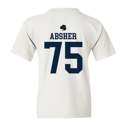 Notre Dame - NCAA Football : Sullivan Absher - Classic Shersey Youth T-Shirt-1