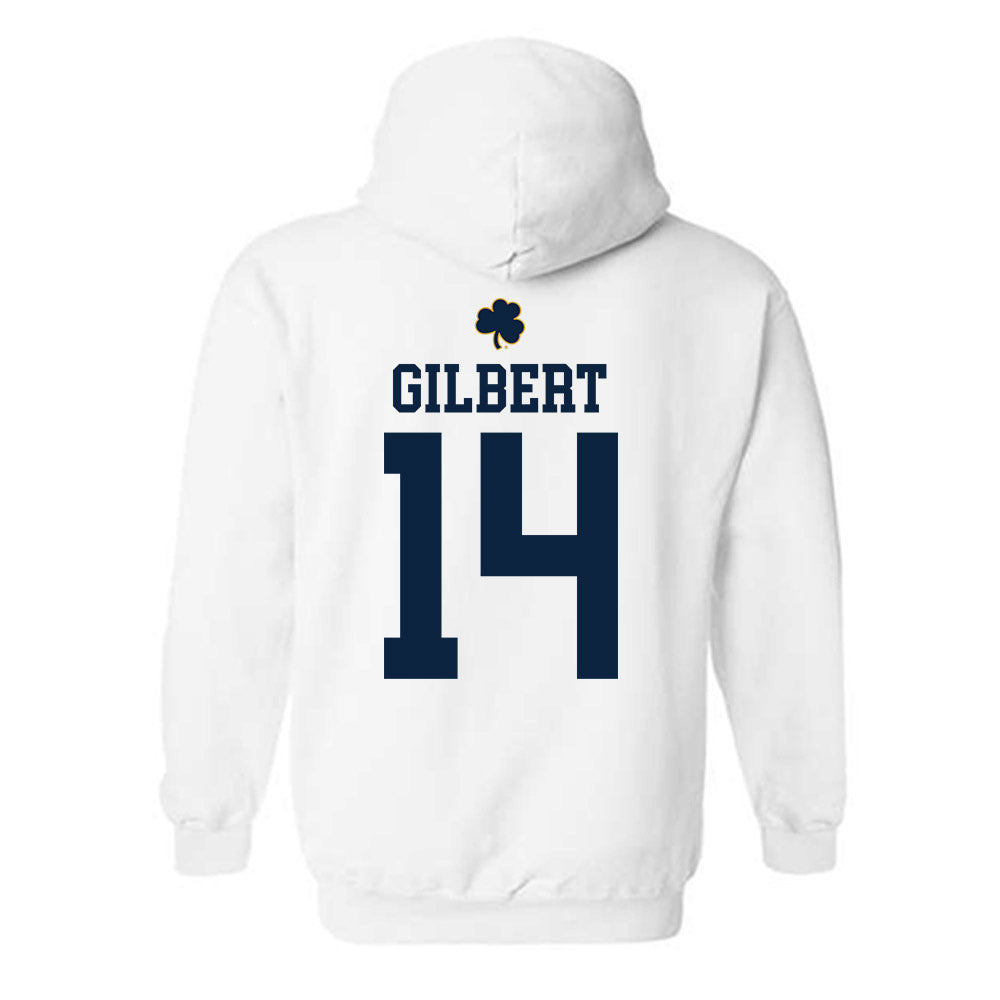 Notre Dame - NCAA Football : Micah Gilbert - Classic Shersey Hooded Sweatshirt-1