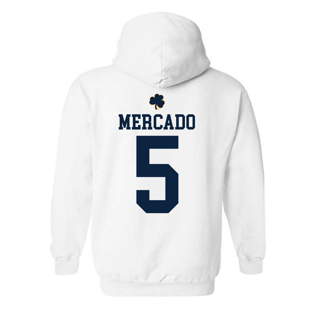 Notre Dame - NCAA Women's Volleyball : Carla Mercado - Classic Shersey Hooded Sweatshirt-1