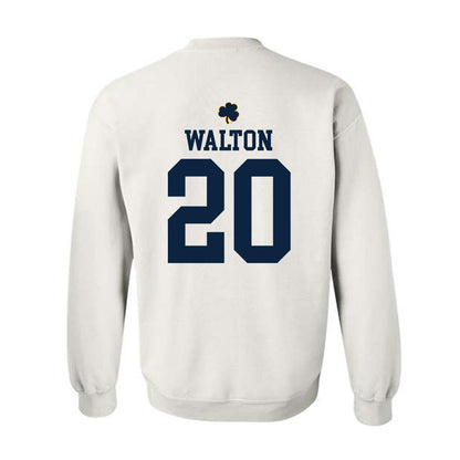 Notre Dame - NCAA Football : Jonaz Walton - Classic Shersey Crewneck Sweatshirt-1