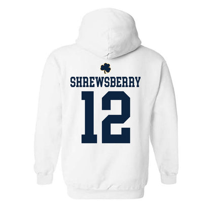 Notre Dame - NCAA Men's Basketball : Nick Shrewsberry - Classic Shersey Hooded Sweatshirt-1