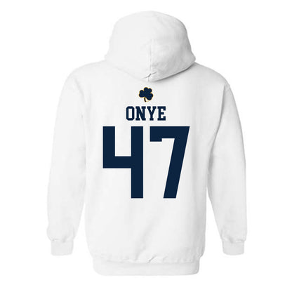 Notre Dame - NCAA Football : Jason Onye - Classic Shersey Hooded Sweatshirt-1
