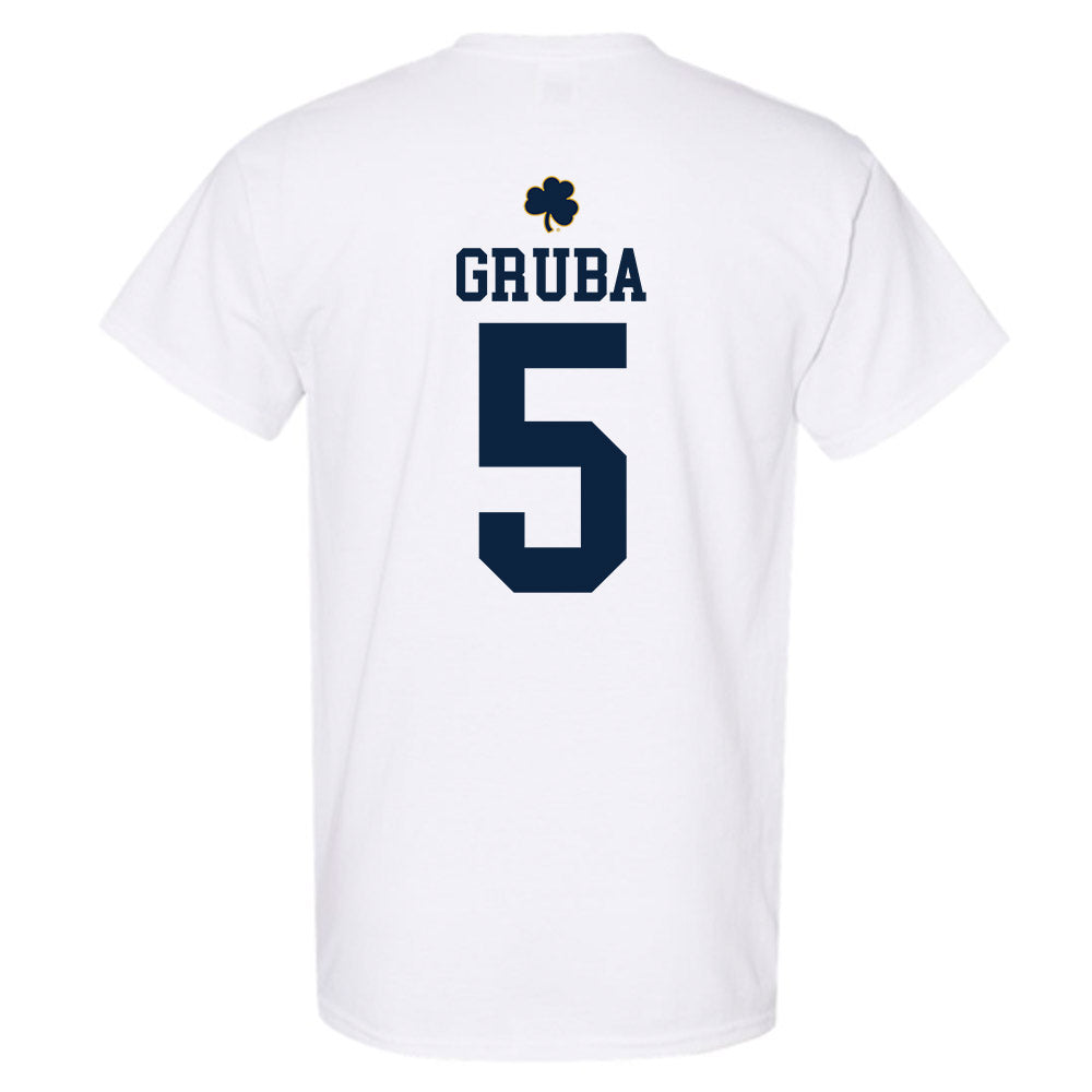 Notre Dame - NCAA Men's Ice Hockey : Leo Gruba - Classic Shersey T-Shirt-1