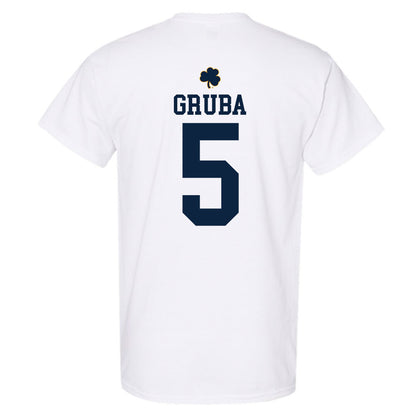 Notre Dame - NCAA Men's Ice Hockey : Leo Gruba - Classic Shersey T-Shirt-1