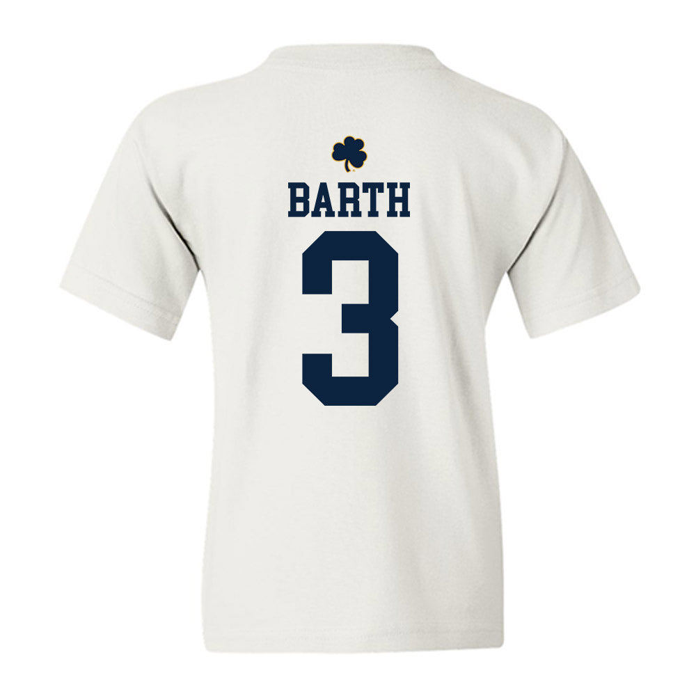 Notre Dame - NCAA Baseball : Mason Barth - Classic Shersey Youth T-Shirt-1
