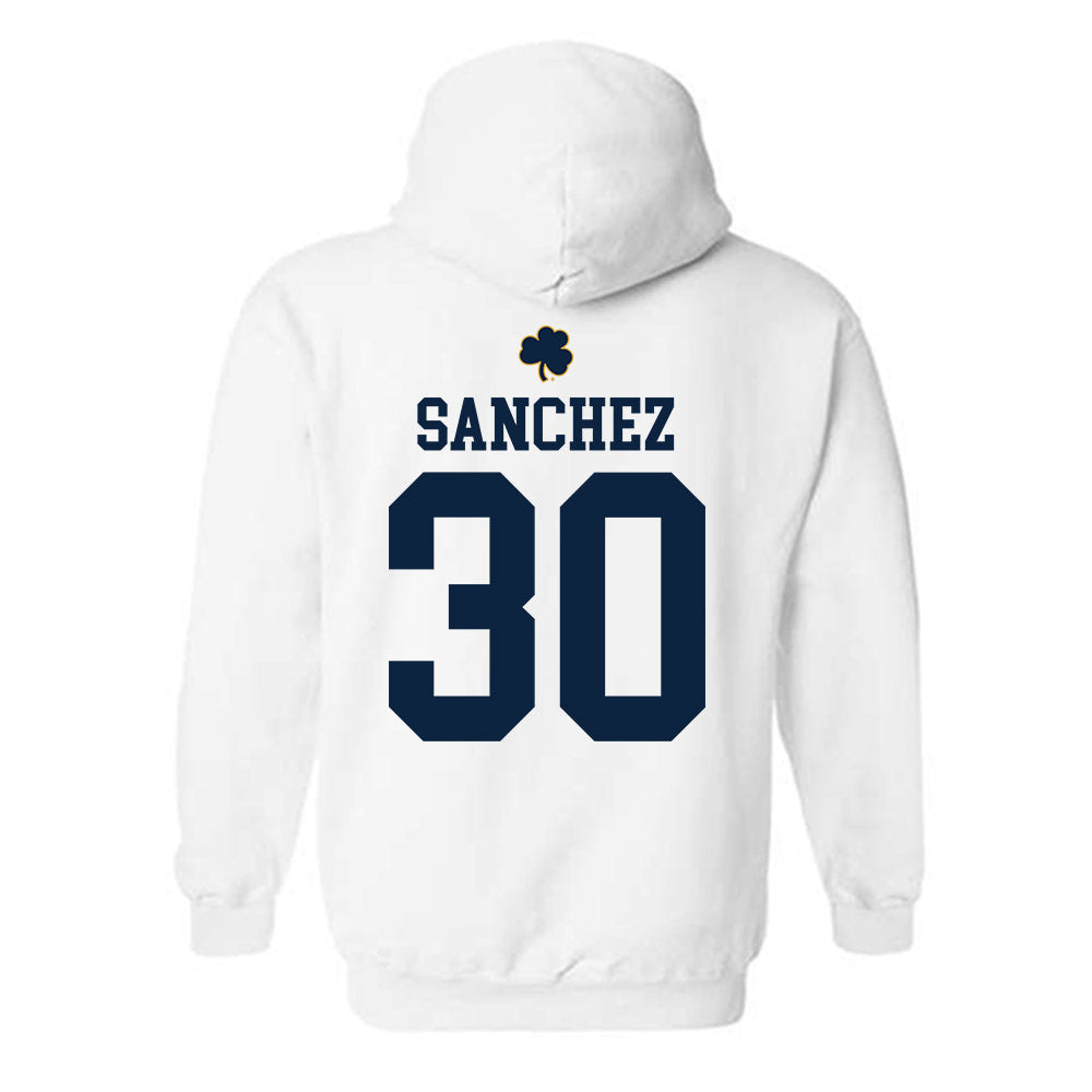 Notre Dame - NCAA Women's Basketball : Gisela Sanchez - Classic Shersey Hooded Sweatshirt-1