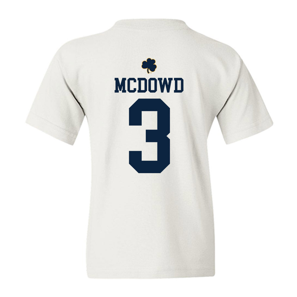 Notre Dame - NCAA Men's Soccer : Sean McDowd - Classic Shersey Youth T-Shirt-1