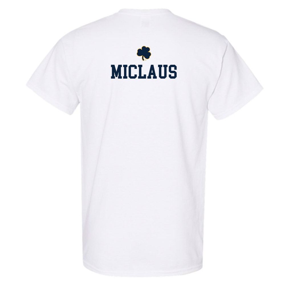 Notre Dame - NCAA Men's Fencing : Justin Miclaus - Classic Shersey T-Shirt-1
