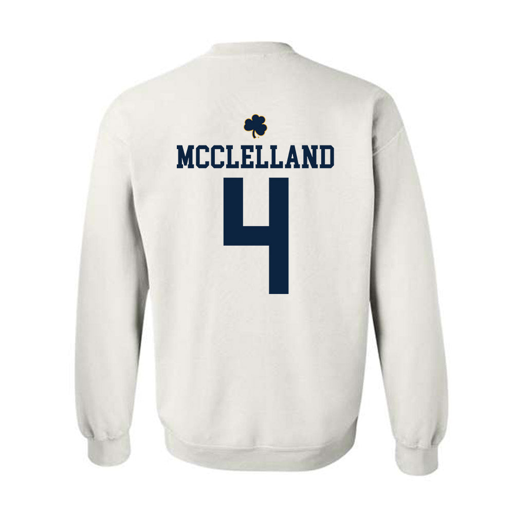 Notre Dame - NCAA Women's Lacrosse : Ellie McClelland - Classic Shersey Crewneck Sweatshirt-1