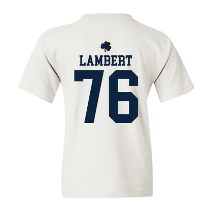 Notre Dame - NCAA Football : Guerby Lambert - Classic Shersey Youth T-Shirt-1