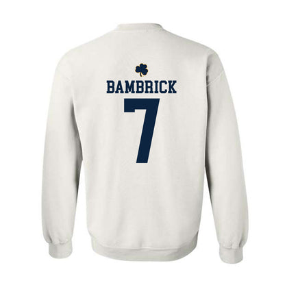 Notre Dame - NCAA Men's Lacrosse : Joey Bambrick - Classic Shersey Crewneck Sweatshirt-1