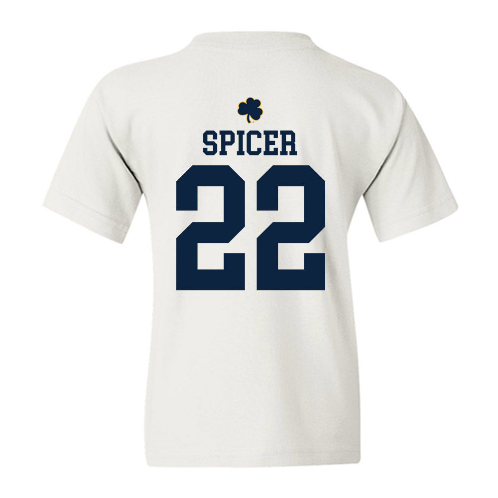 Notre Dame - NCAA Men's Soccer : Nolan Spicer - Classic Shersey Youth T-Shirt-1