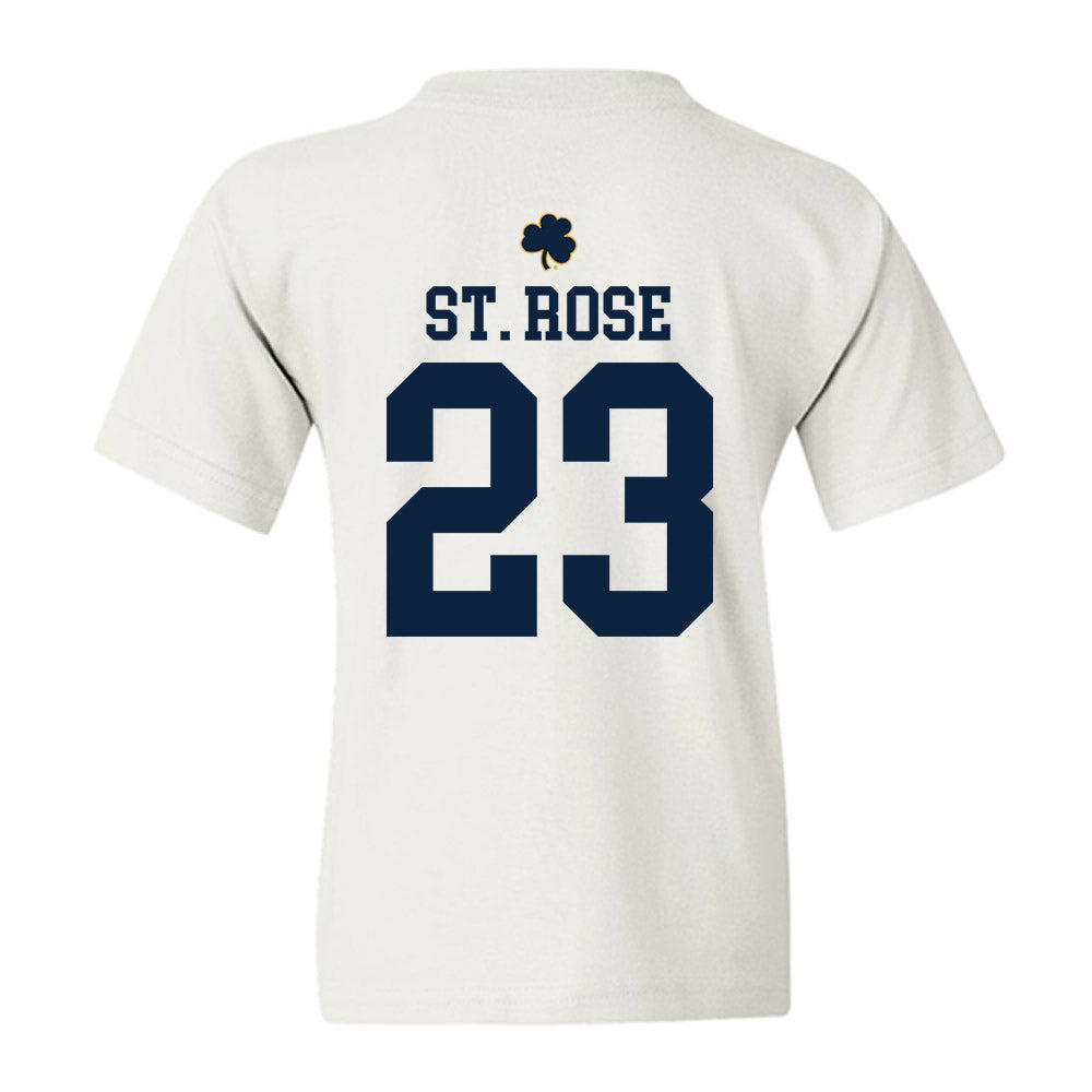 Notre Dame - NCAA Women's Basketball : Madison St. Rose - Classic Shersey Youth T-Shirt-1