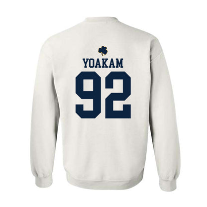 Notre Dame - NCAA Football : Zachary Yoakam - Classic Shersey Crewneck Sweatshirt-1