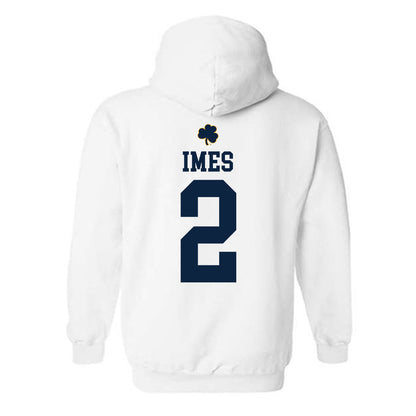 Notre Dame - NCAA Men's Basketball : Logan Imes - Classic Shersey Hooded Sweatshirt-1