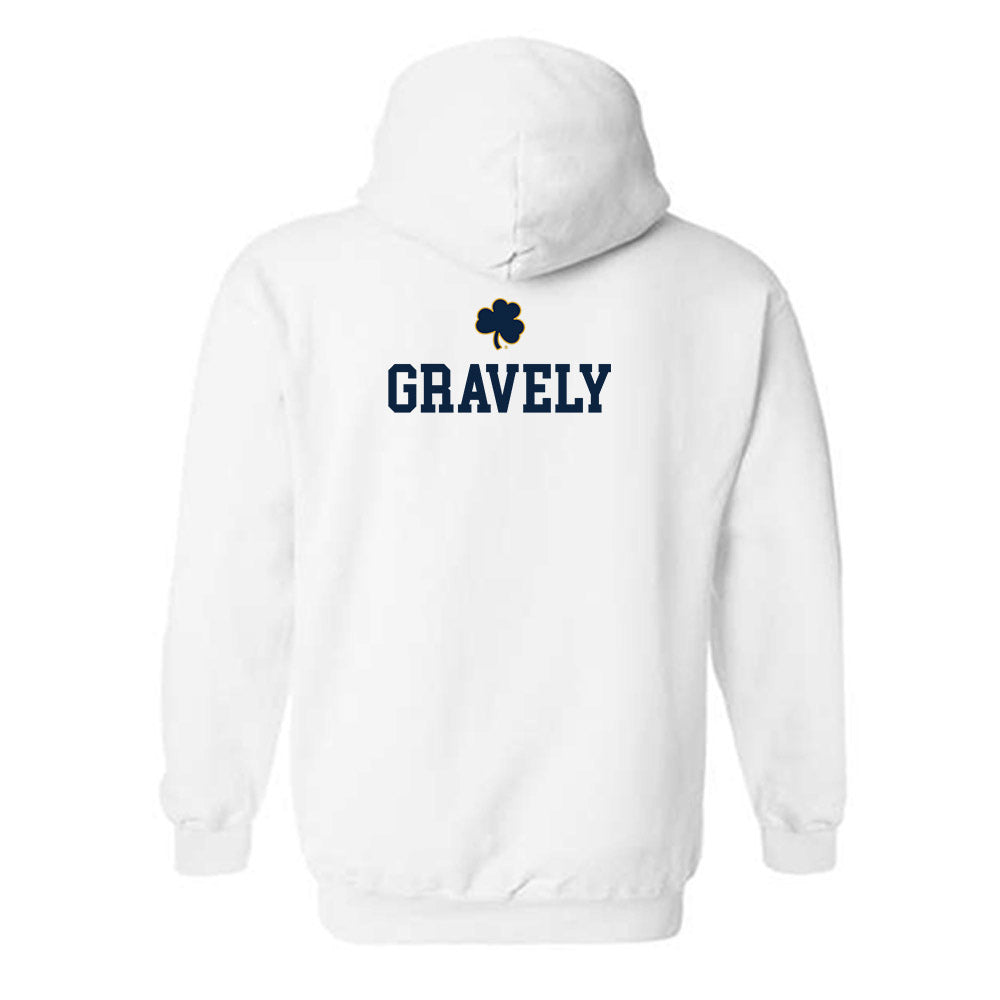 Notre Dame - NCAA Baseball : Warren Gravely - Classic Shersey Hooded Sweatshirt-1