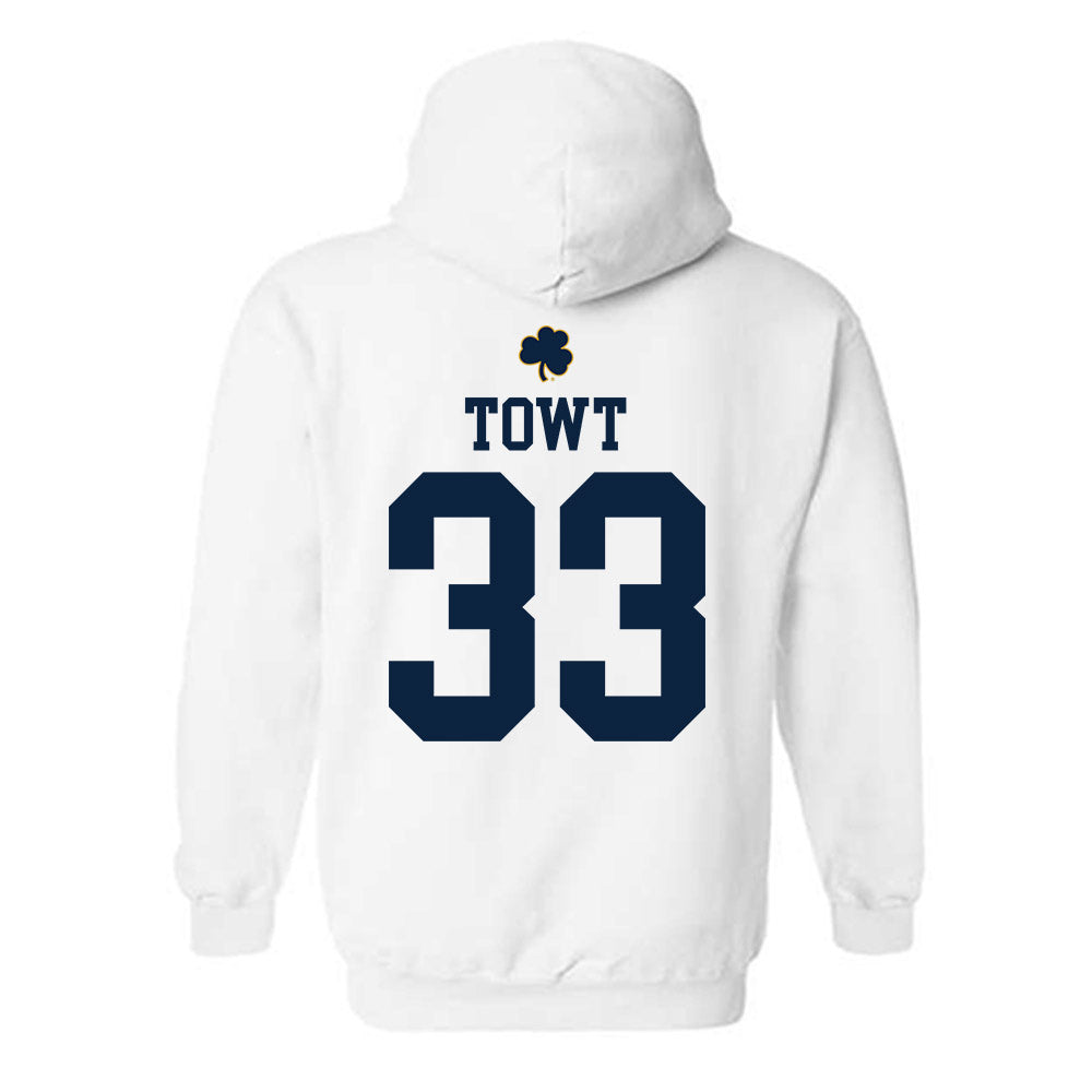 Notre Dame - NCAA Men's Basketball : Carson Towt - Classic Shersey Hooded Sweatshirt-1
