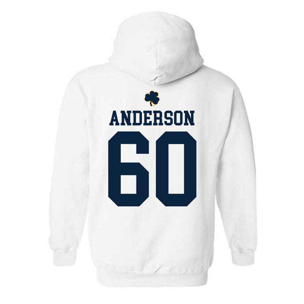 Notre Dame - NCAA Football : Max Anderson - Classic Shersey Hooded Sweatshirt-1