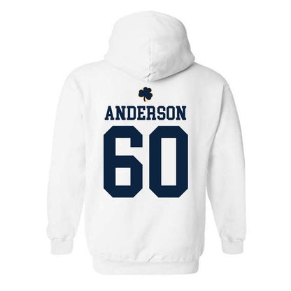 Notre Dame - NCAA Football : Max Anderson - Classic Shersey Hooded Sweatshirt-1