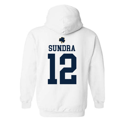 Notre Dame - NCAA Men's Basketball : Garrett Sundra - Classic Shersey Hooded Sweatshirt-1