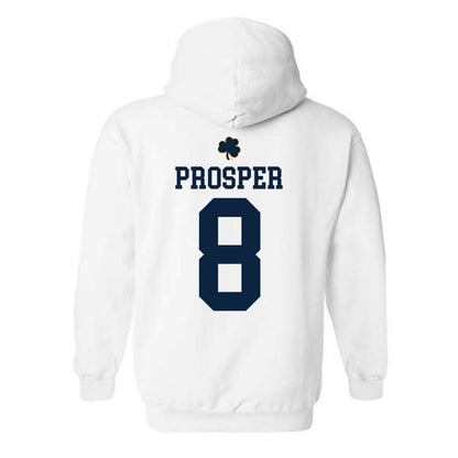 Notre Dame - NCAA Women's Basketball : Cassandre Prosper - Classic Shersey Hooded Sweatshirt-1