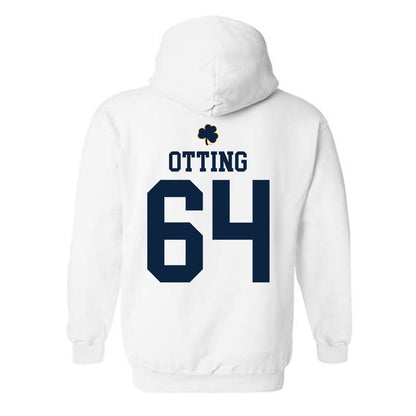 Notre Dame - NCAA Football : Joe Otting - Classic Shersey Hooded Sweatshirt-1