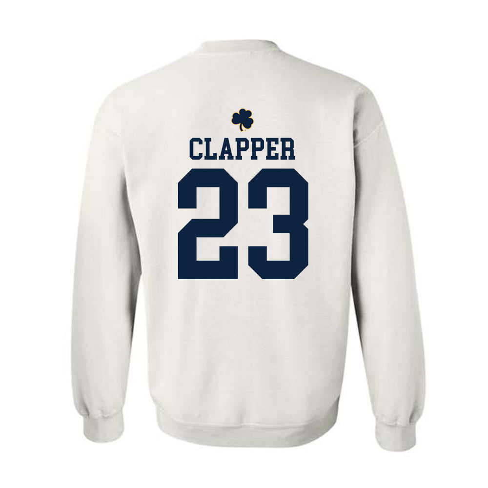 Notre Dame - NCAA Football : Jakobe Clapper - Classic Shersey Crewneck Sweatshirt-1