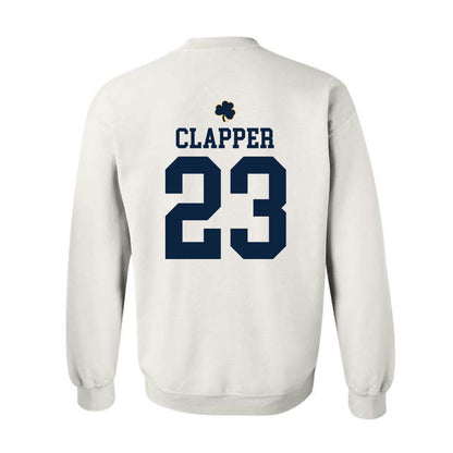 Notre Dame - NCAA Football : Jakobe Clapper - Classic Shersey Crewneck Sweatshirt-1