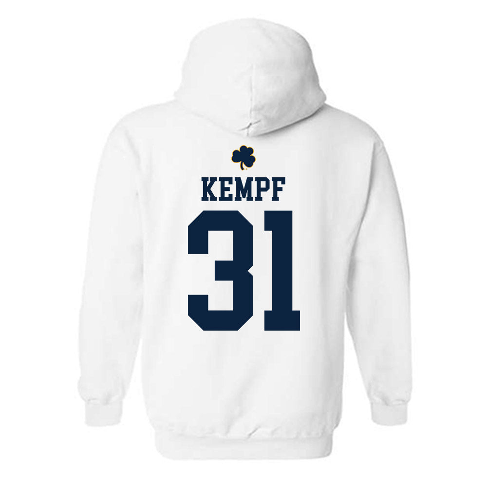 Notre Dame - NCAA Men's Ice Hockey : Nicholas Kempf - Classic Shersey Hooded Sweatshirt
