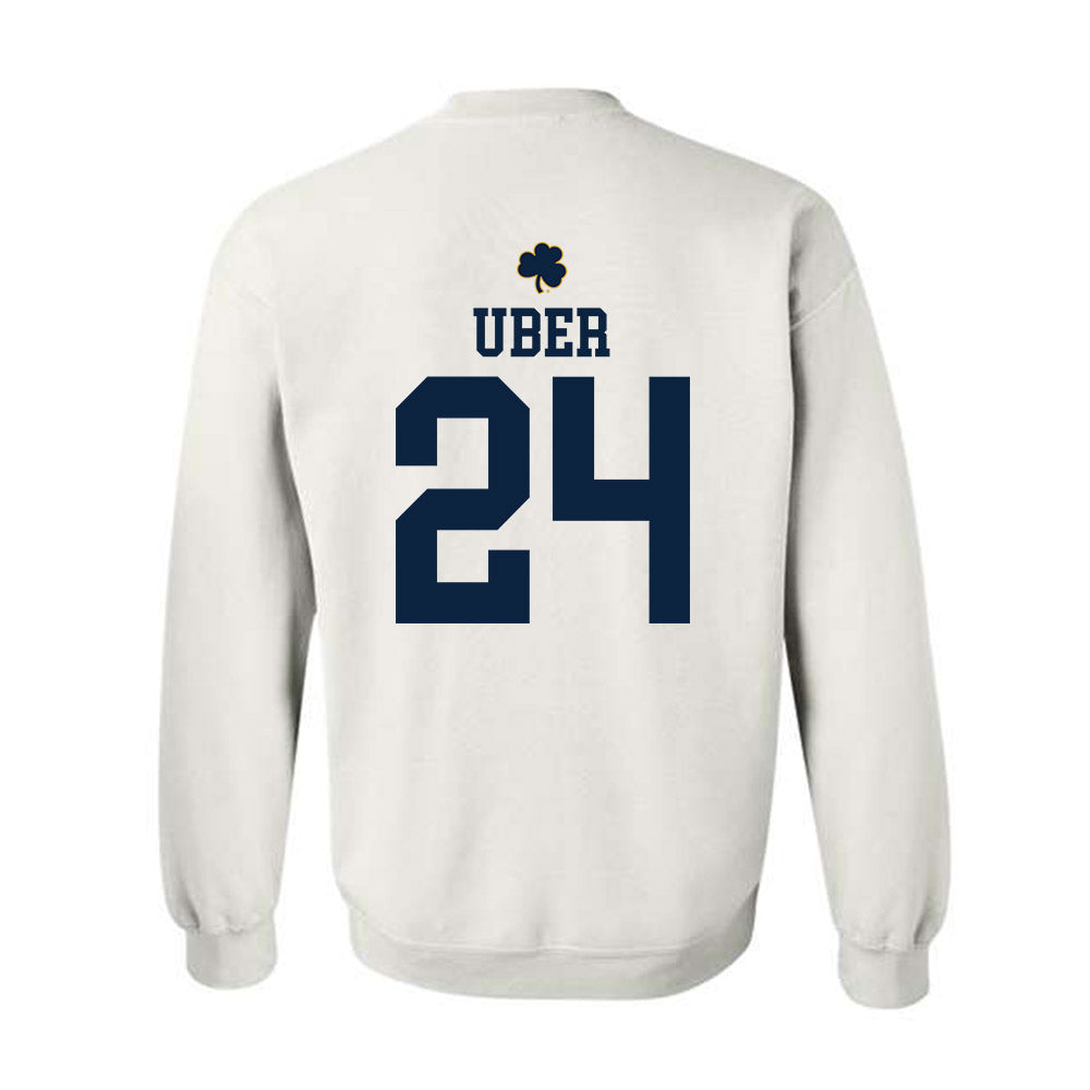 Notre Dame - NCAA Baseball : Ty Uber - Classic Shersey Crewneck Sweatshirt-1