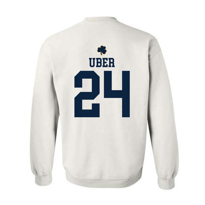 Notre Dame - NCAA Baseball : Ty Uber - Classic Shersey Crewneck Sweatshirt-1
