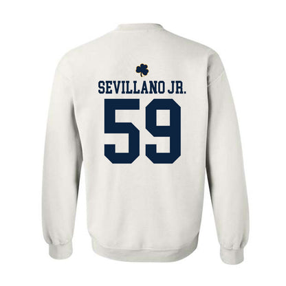 Notre Dame - NCAA Football : Sean Sevillano Jr. - Classic Shersey Crewneck Sweatshirt-1