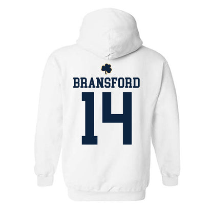 Notre Dame - NCAA Women's Basketball : Kk Bransford - Classic Shersey Hooded Sweatshirt-1