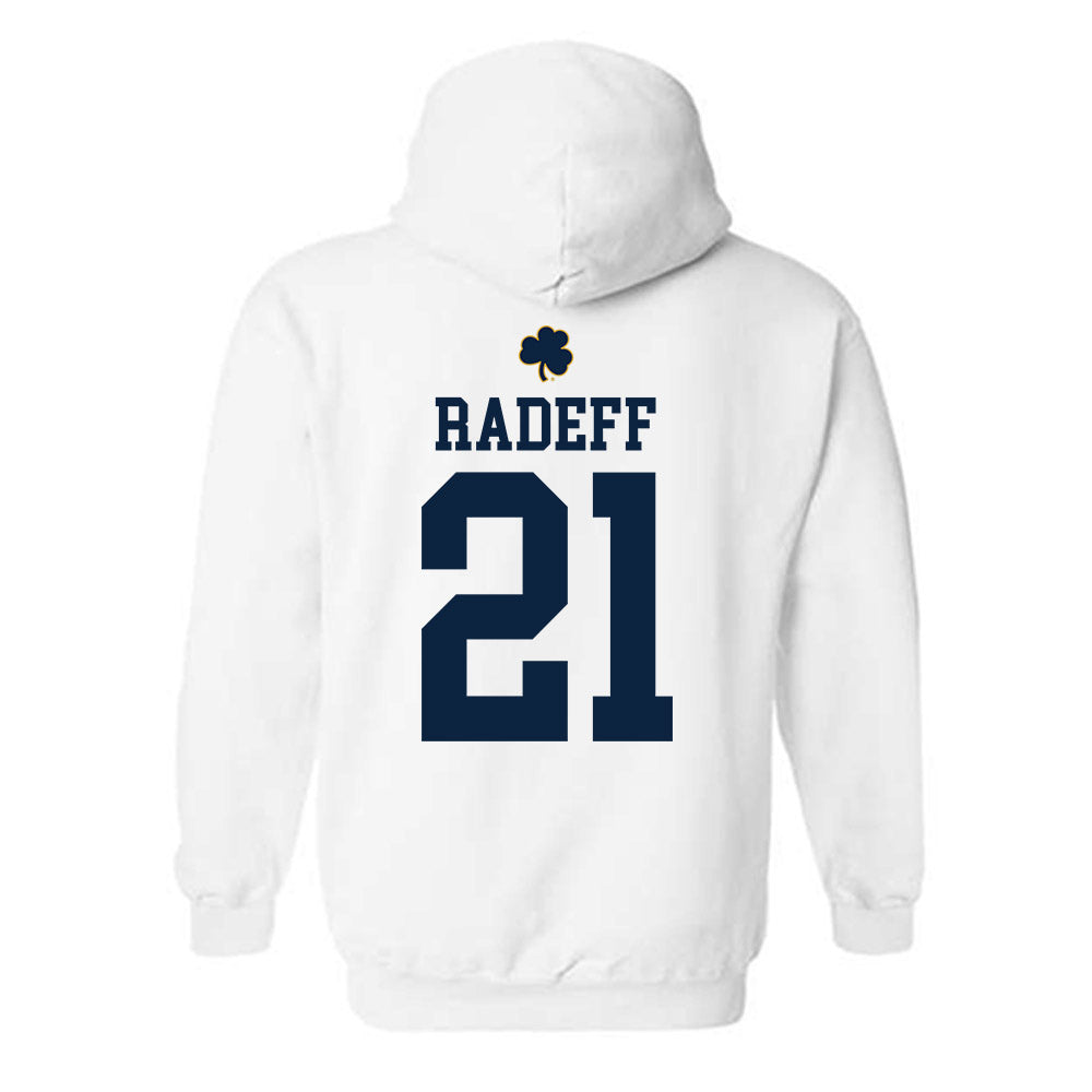 Notre Dame - NCAA Women's Volleyball : Mia Radeff - Classic Shersey Hooded Sweatshirt-1