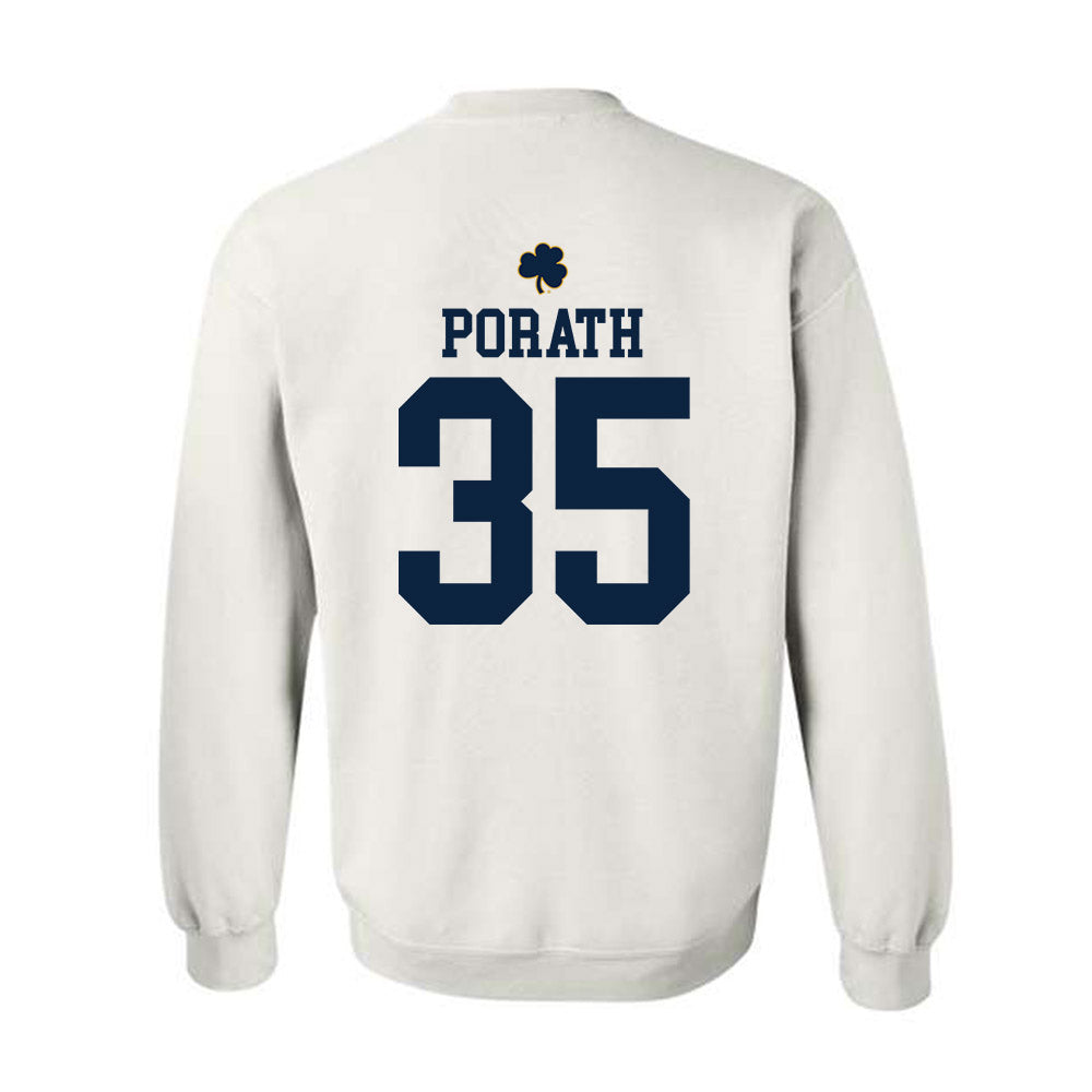 Notre Dame - NCAA Football : Spencer Porath - Classic Shersey Crewneck Sweatshirt-1