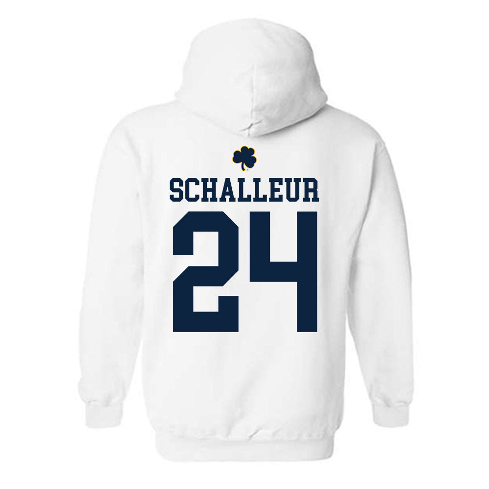Notre Dame - NCAA Women's Lacrosse : Bailey Schalleur - Classic Shersey Hooded Sweatshirt-1