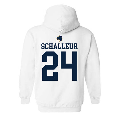 Notre Dame - NCAA Women's Lacrosse : Bailey Schalleur - Classic Shersey Hooded Sweatshirt-1