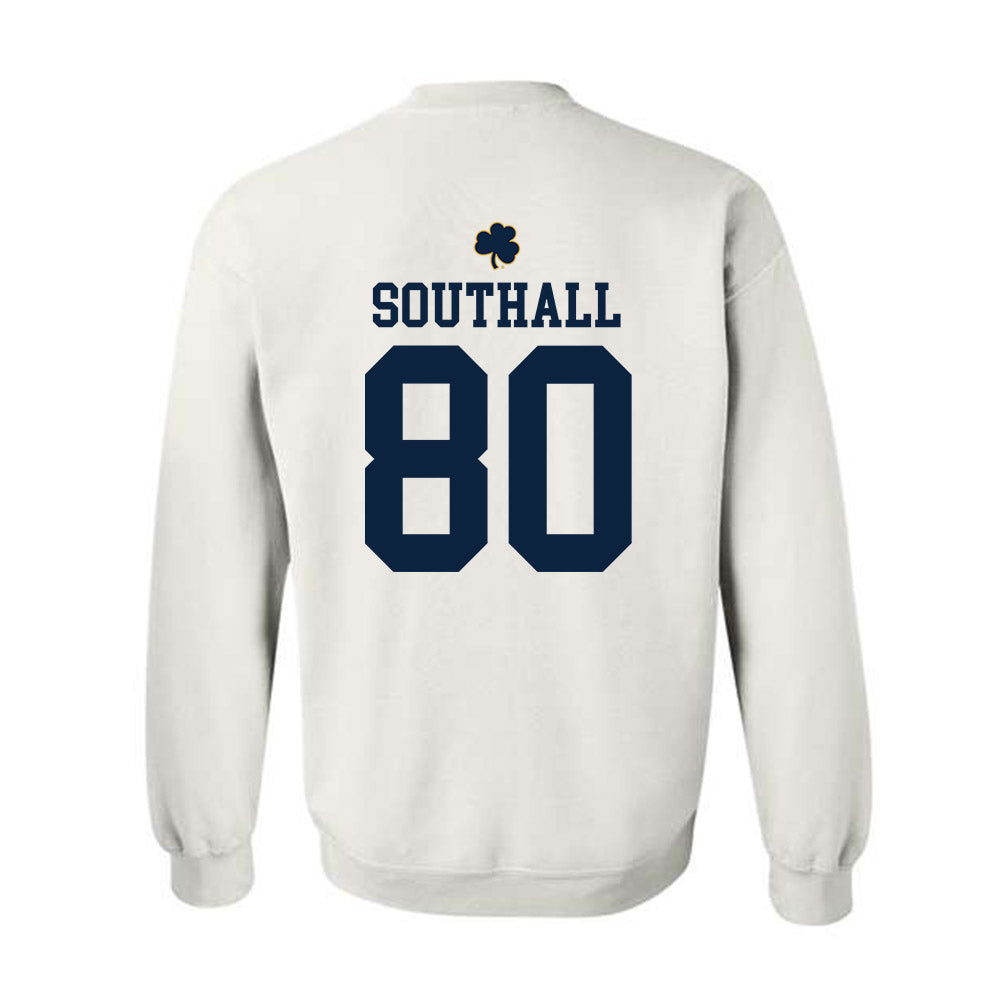 Notre Dame - NCAA Football : Xavier Southall - Classic Shersey Crewneck Sweatshirt-1