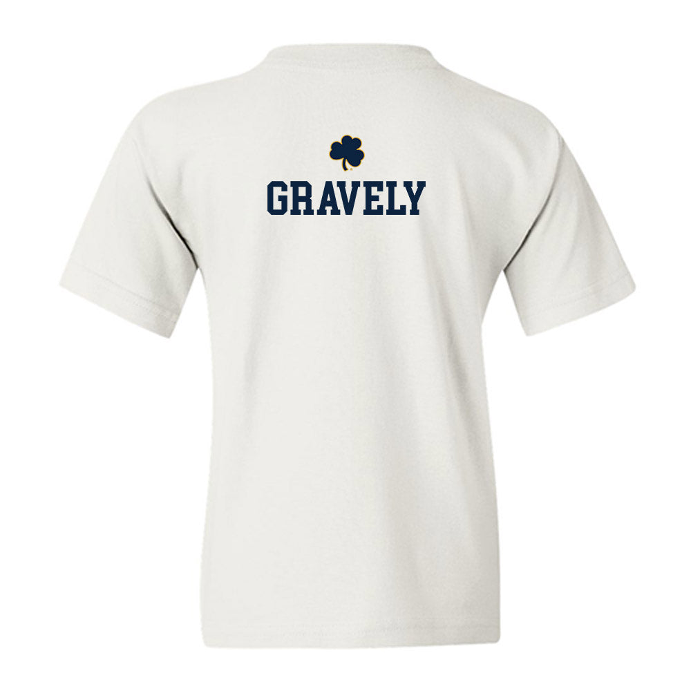 Notre Dame - NCAA Baseball : Warren Gravely - Classic Shersey Youth T-Shirt-1