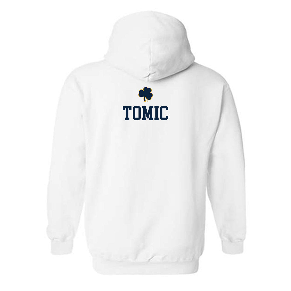 Notre Dame - NCAA Men's Swimming & Diving : Hrvoje Tomic - Classic Shersey Hooded Sweatshirt-1